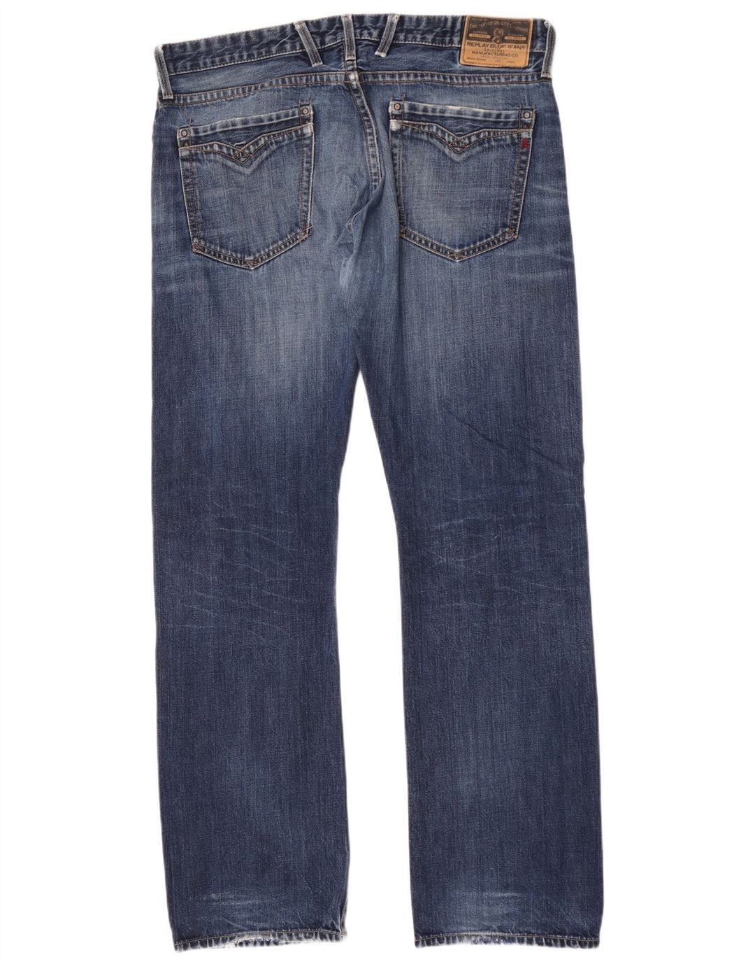 Replay Vaqueros Rectos Billstrong Para Hombre W38 L35 Azul