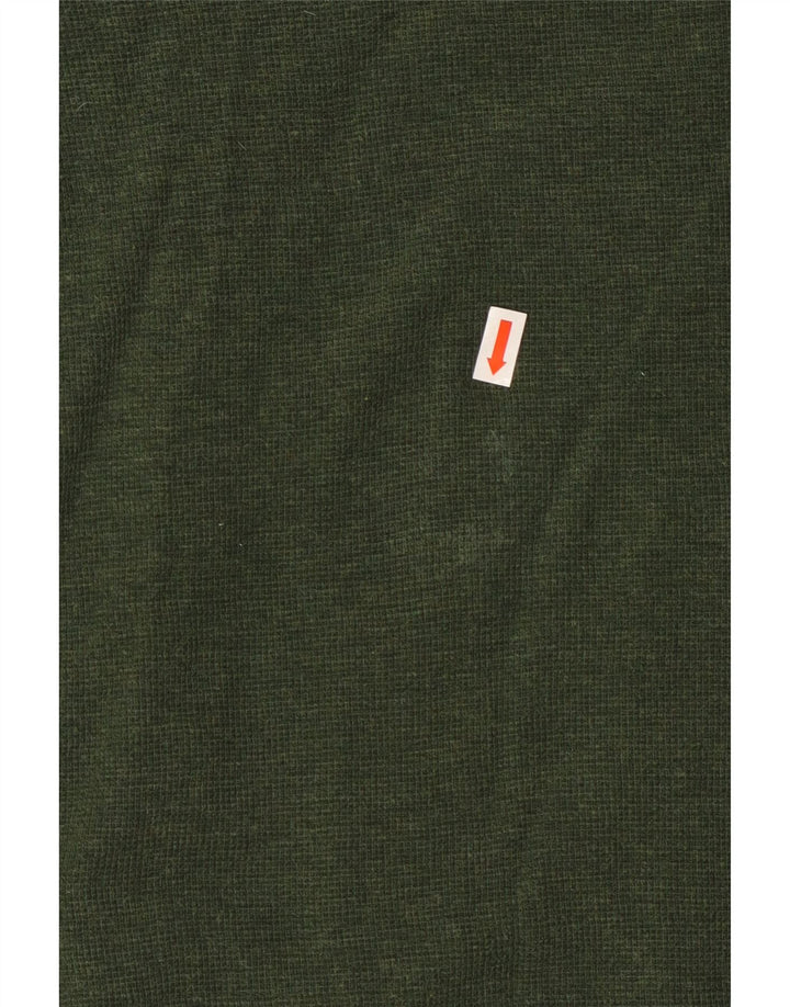 Hugo Boss Polo de manga larga para hombre verde grande