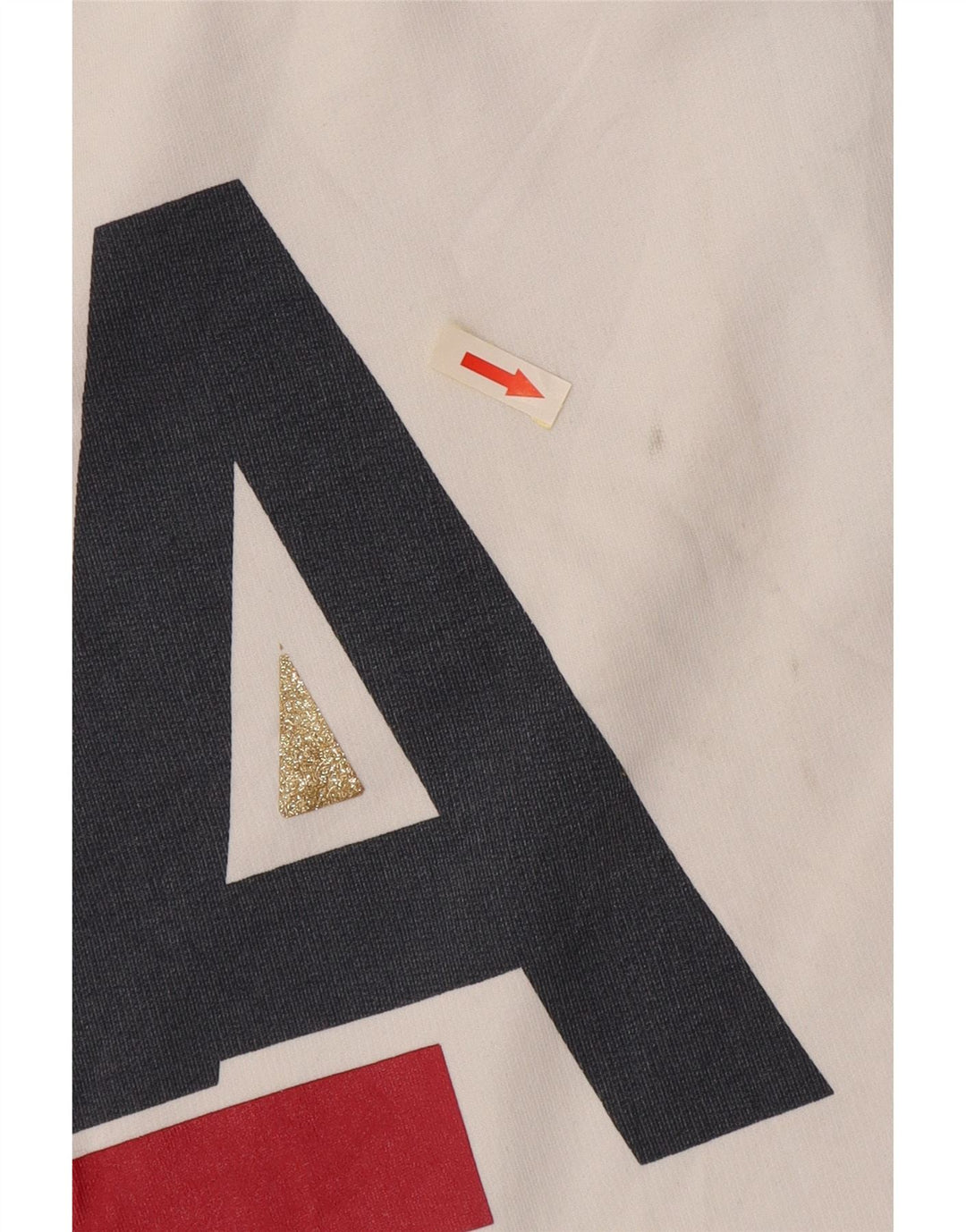 Guess Sudadera gráfica para mujer Jumper UK 46 Large White Cotton