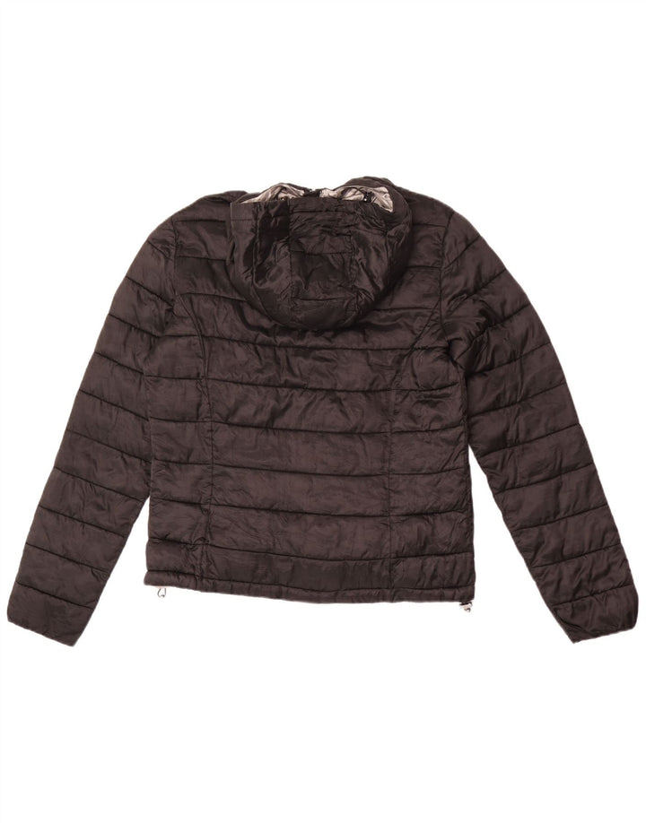 Champion Chaqueta Acolchada Con Capucha Mujer UK 40 XL Poliamida Negra