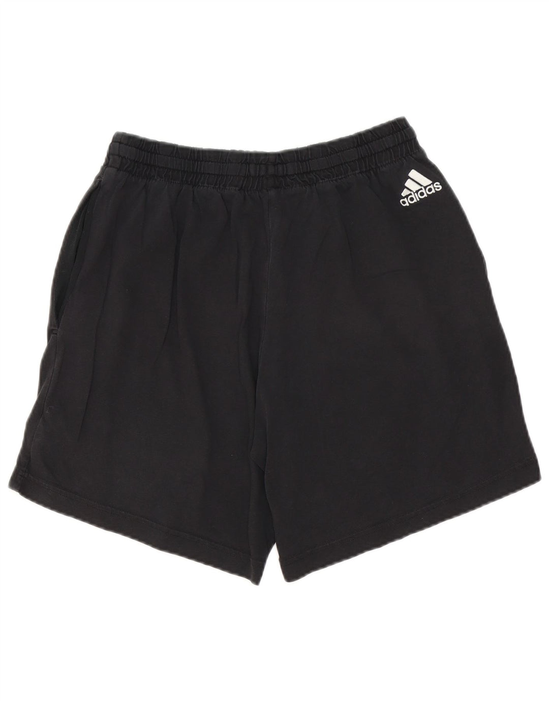 Adidas Pantalones cortos deportivos gráficos para hombre Algodón negro mediano