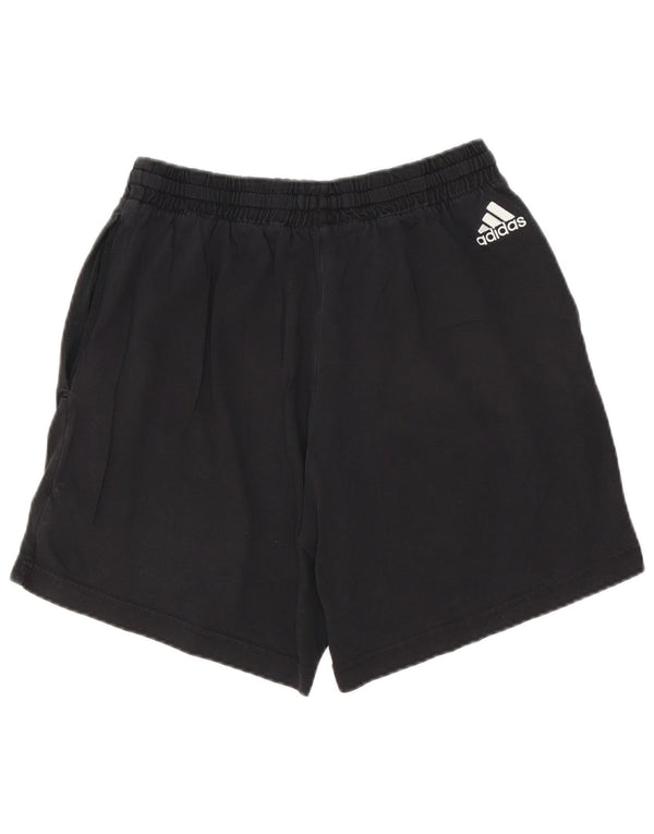 Adidas Pantalones cortos deportivos gráficos para hombre Algodón negro mediano