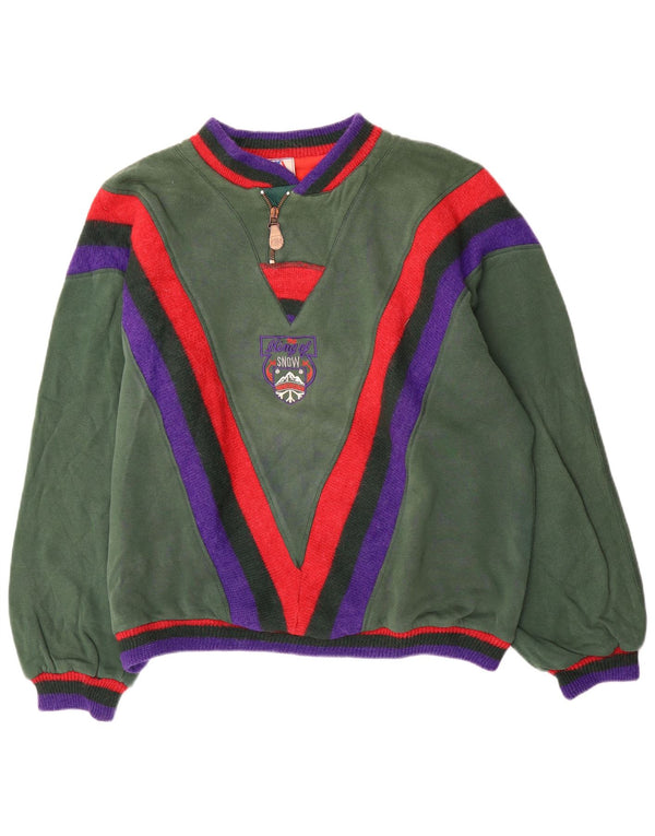 By American Sudadera Jumper para Hombre 2XL Algodón Color Block Verde