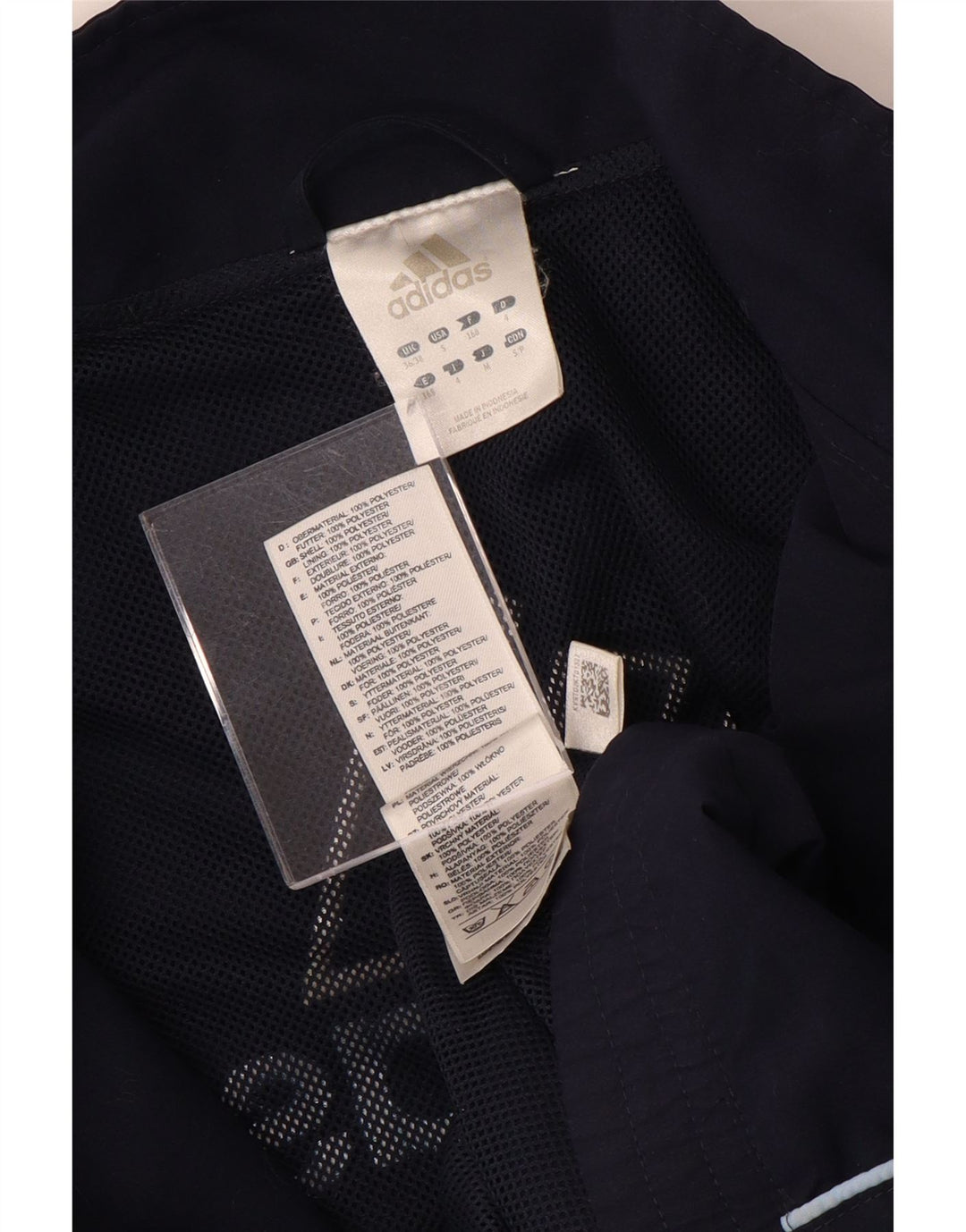 ADIDAS Mens Graphic Chándal Top Chaqueta UK 36/38 Pequeño Azul Marino