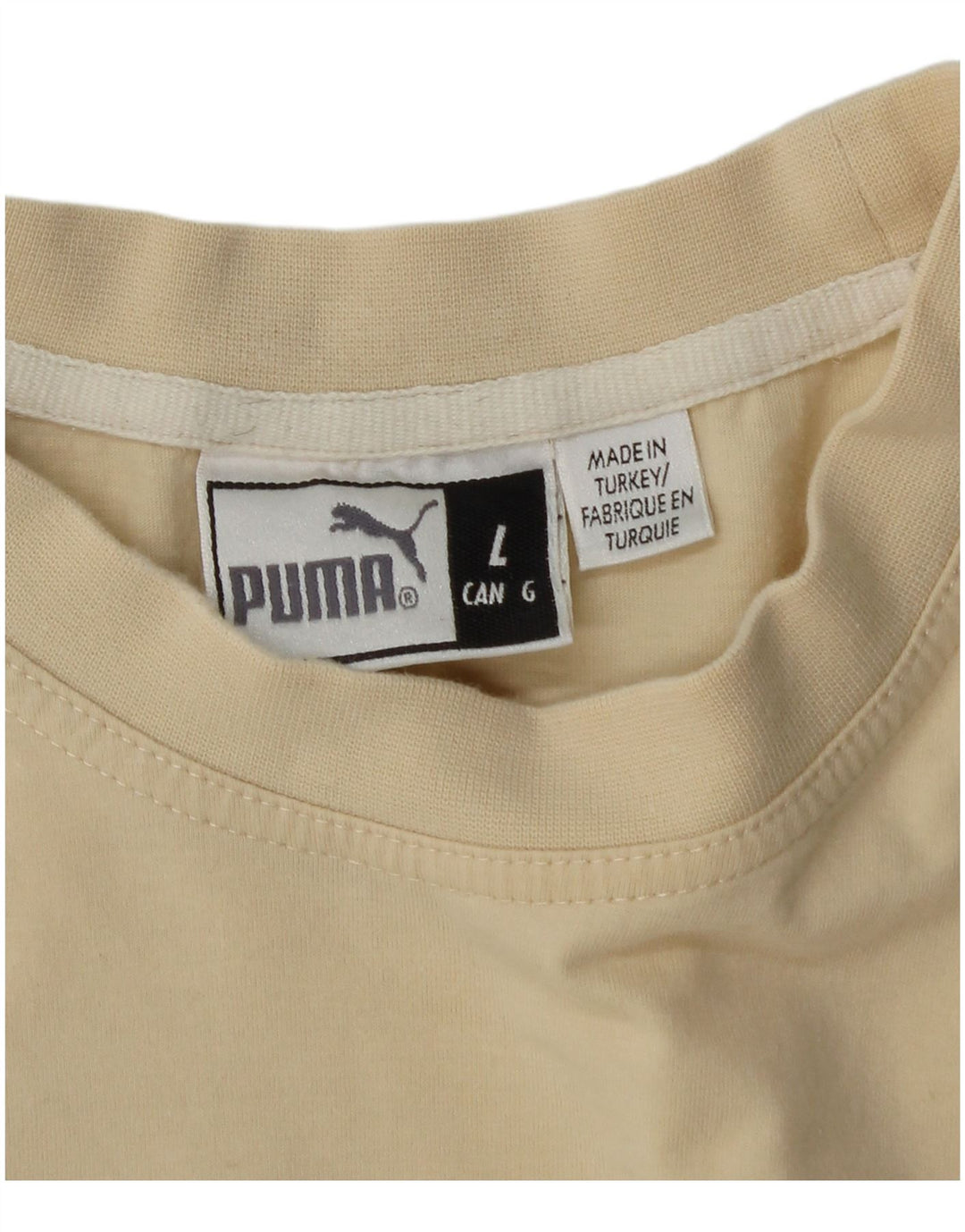 Puma - Camiseta gráfica para hombre, talla grande, color beige