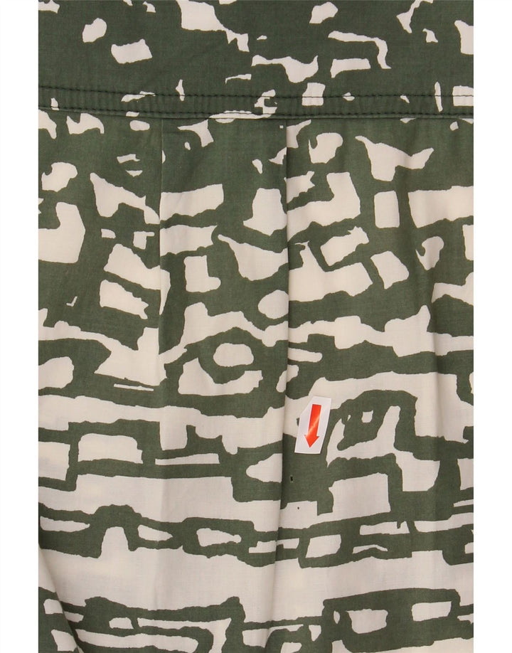 MARELLA Vestido camisero sin mangas para mujer UK 40 Verde medio Geométrico