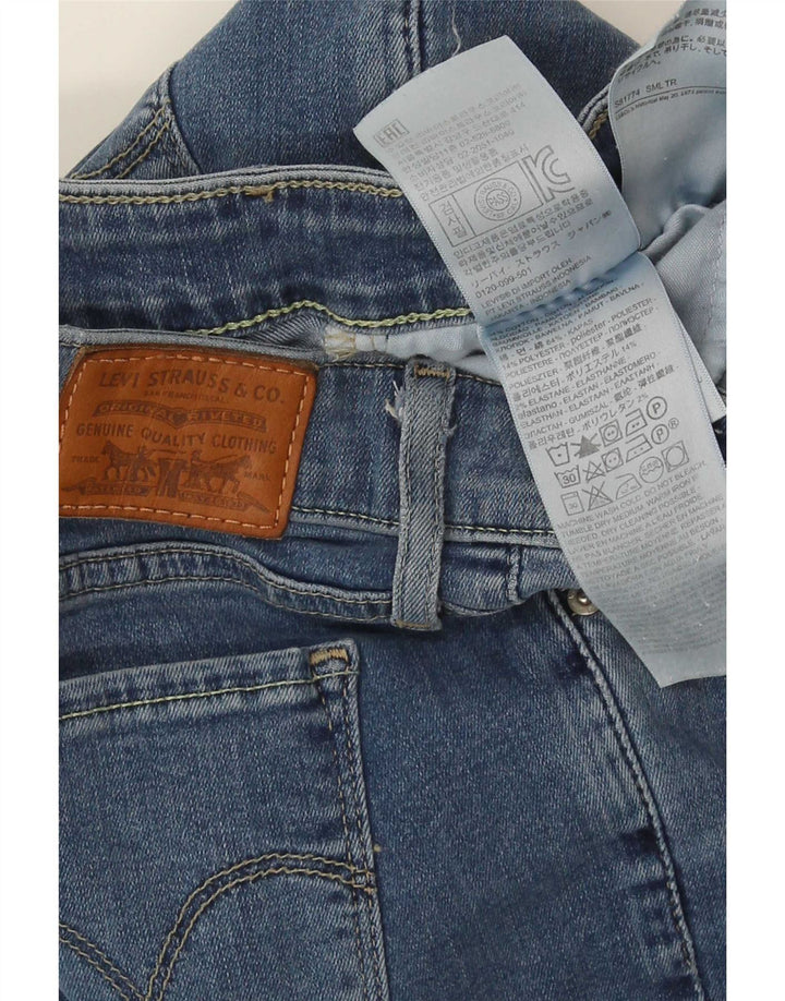 Levi's Mujer 712 Slim Jeans W28 L32 Algodón Azul