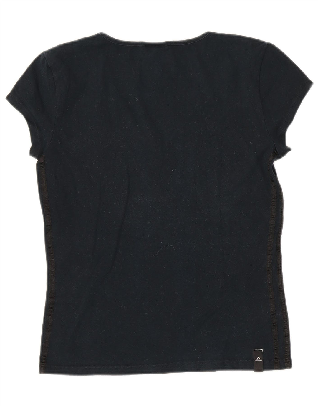 ADIDAS Camiseta para mujer Top UK 10 Small Black Cotton