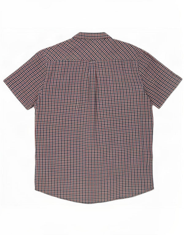 Camisa de manga corta para hombre Ben Sherman XL Algodón a cuadros multicolor