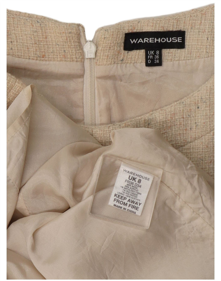 Vestido tubo para mujer de Warehouse UK 8 Small Lana moteada beige