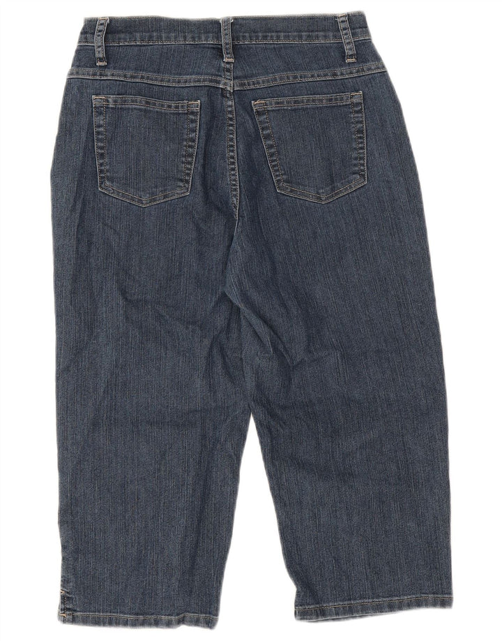 LEE Mujeres Riders Capri Jeans US 8 Mediano W30 L18 Algodón Azul