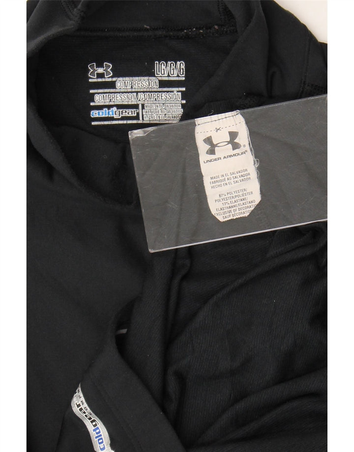 Under Armour Camiseta de compresión para mujer de manga larga UK 44 Grande Poliéster negro