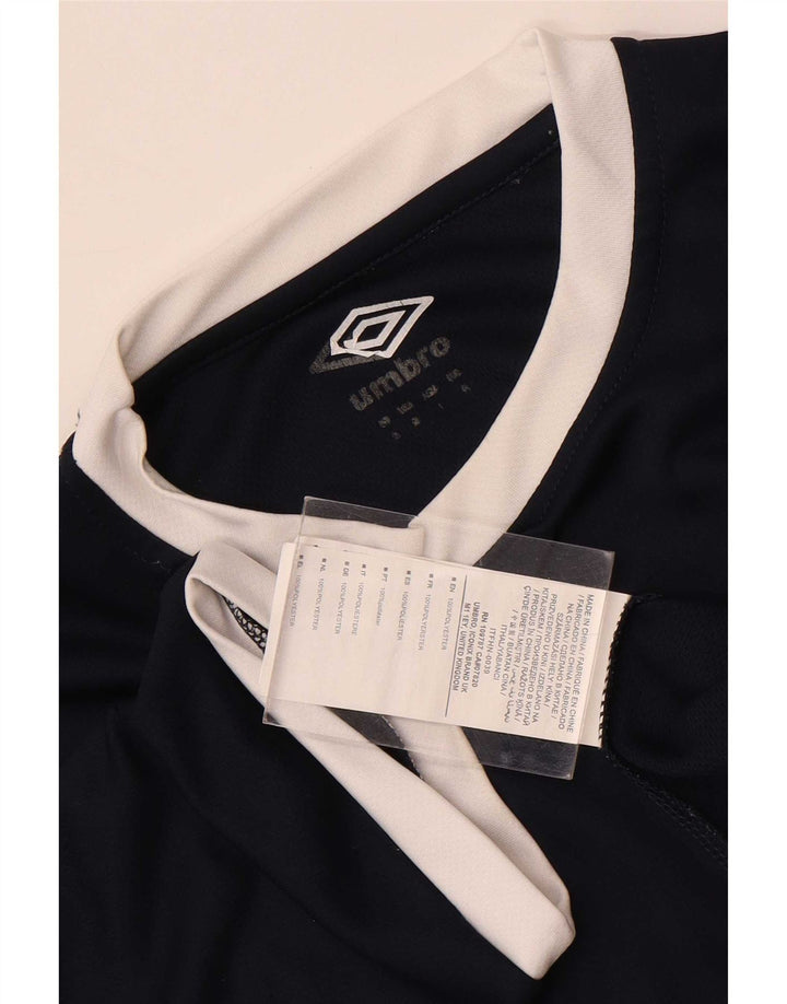 Camiseta Umbro Hombre Top Small Azul Marino Colorblock Poliéster