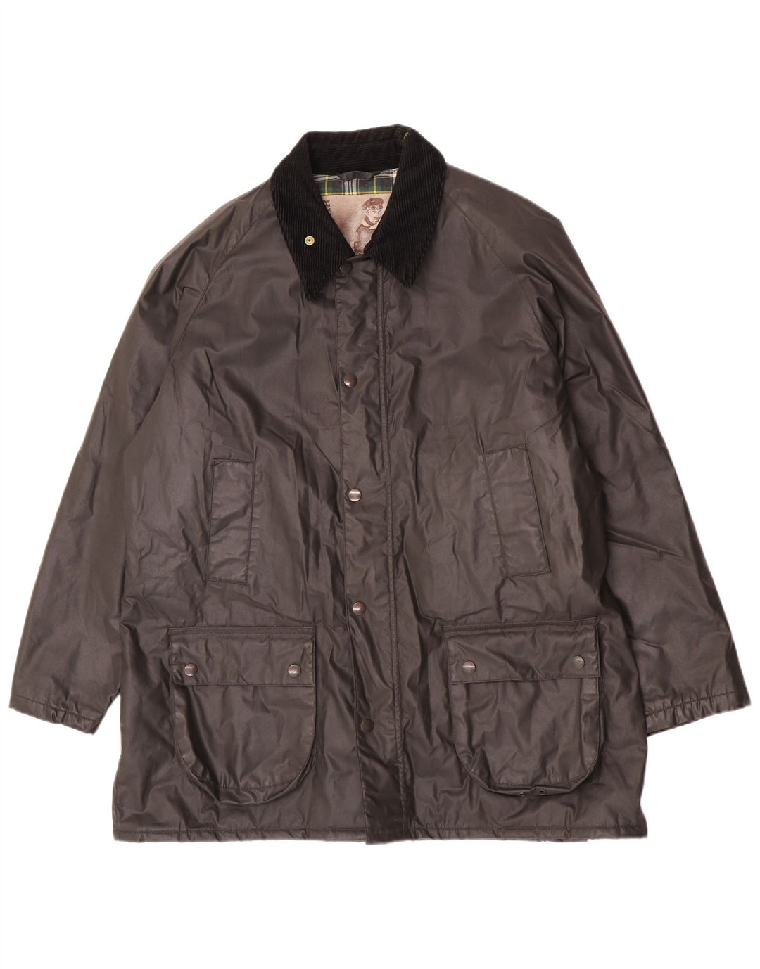 Conbipel Chaqueta de algodón encerado de uso natural para hombre UK 42 XL Poliéster gris
