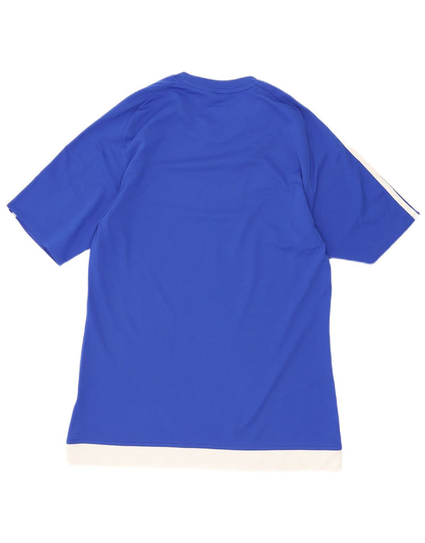 Adidas Hombre Climalite Camiseta Top Pequeño Azul Deportes