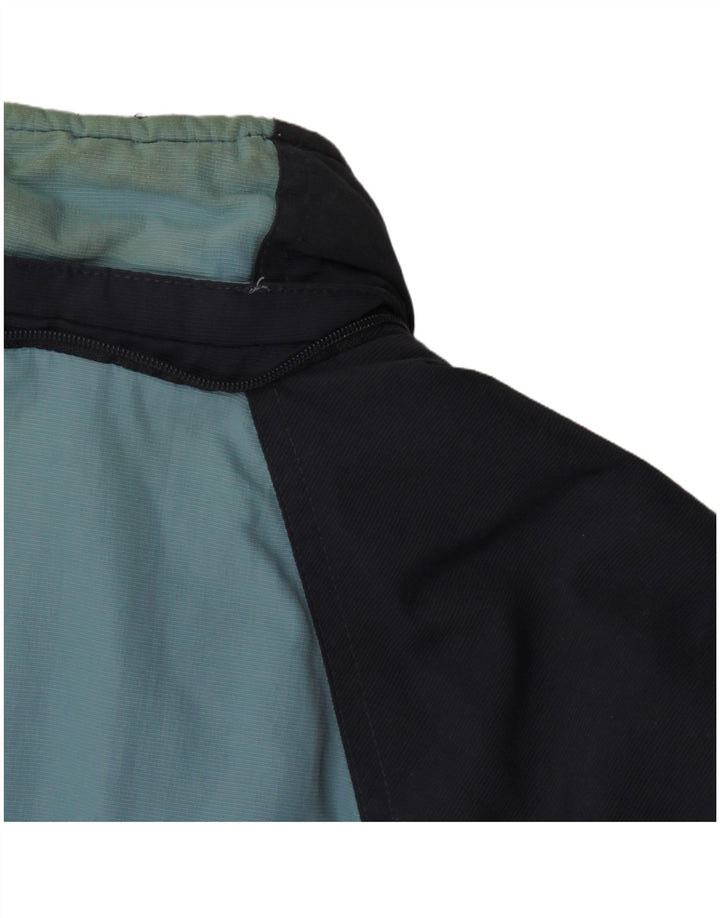 Adidas Chaqueta cortavientos para hombre UK 38 Medium Azul marino Colorblock Poliamida