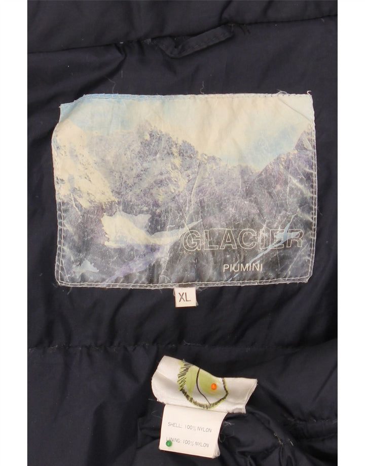 VINTAGE Chaqueta de esquí para hombre Reino Unido 42 XL Nylon azul marino