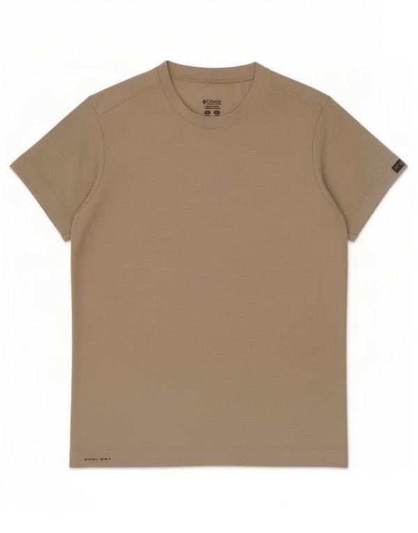 Columbia Camiseta para mujer Top UK 4 XS Beige Poliéster a rayas