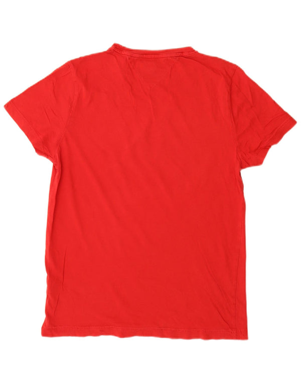 Tommy Hilfiger Camiseta gráfica para hombre Top Small Red Cotton