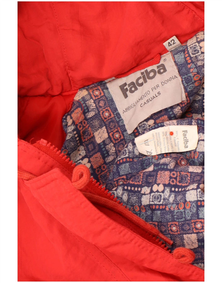 Faciba Chaqueta acolchada extragrande con capucha para mujer EU 42 Large Red Polyamide