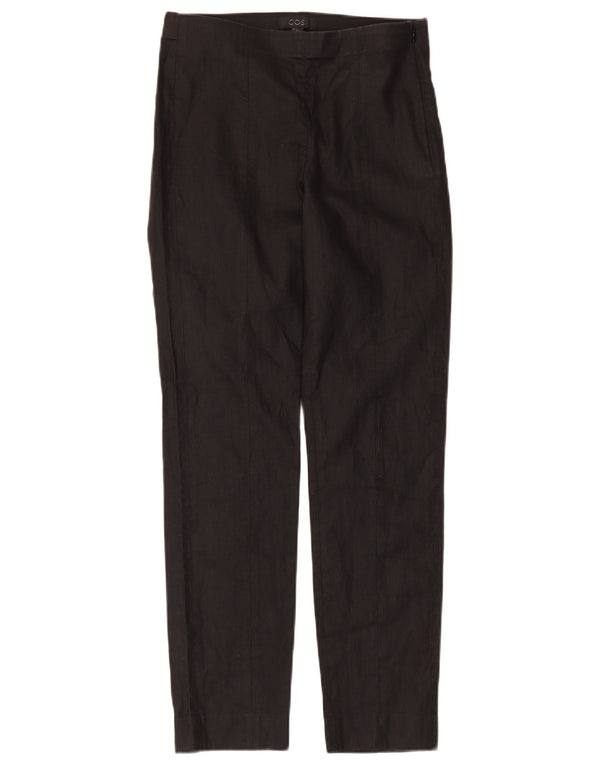 Cos Pantalones chinos rectos regulares para mujer EU 34 XS W26 L26 Algodón negro
