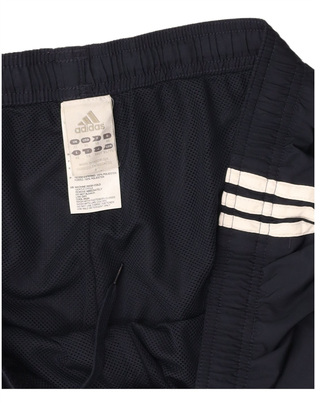 Pantalones de chándal ADIDAS para mujer ES 38 XL Poliéster azul marino