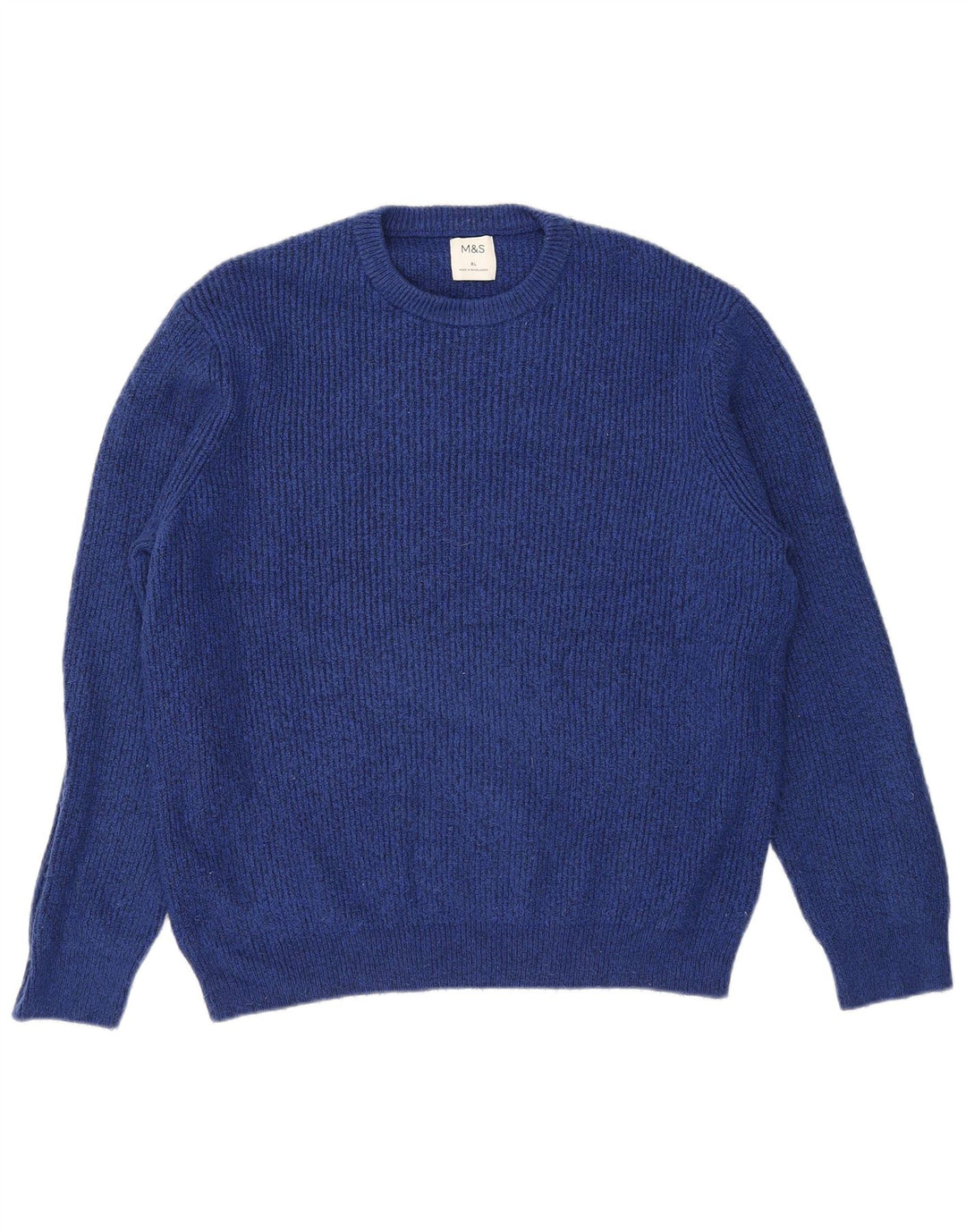 Marks & Spencer Jersey extragrande con cuello redondo para mujer UK 40 XL Azul