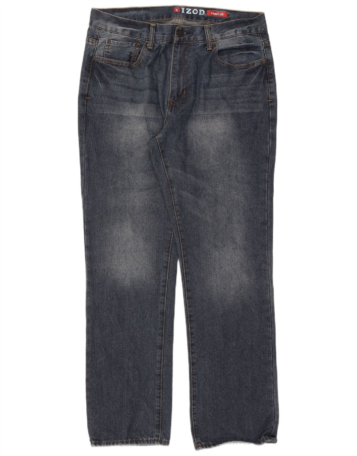 Vaqueros rectos para hombre Izod W36 L32 Algodón azul