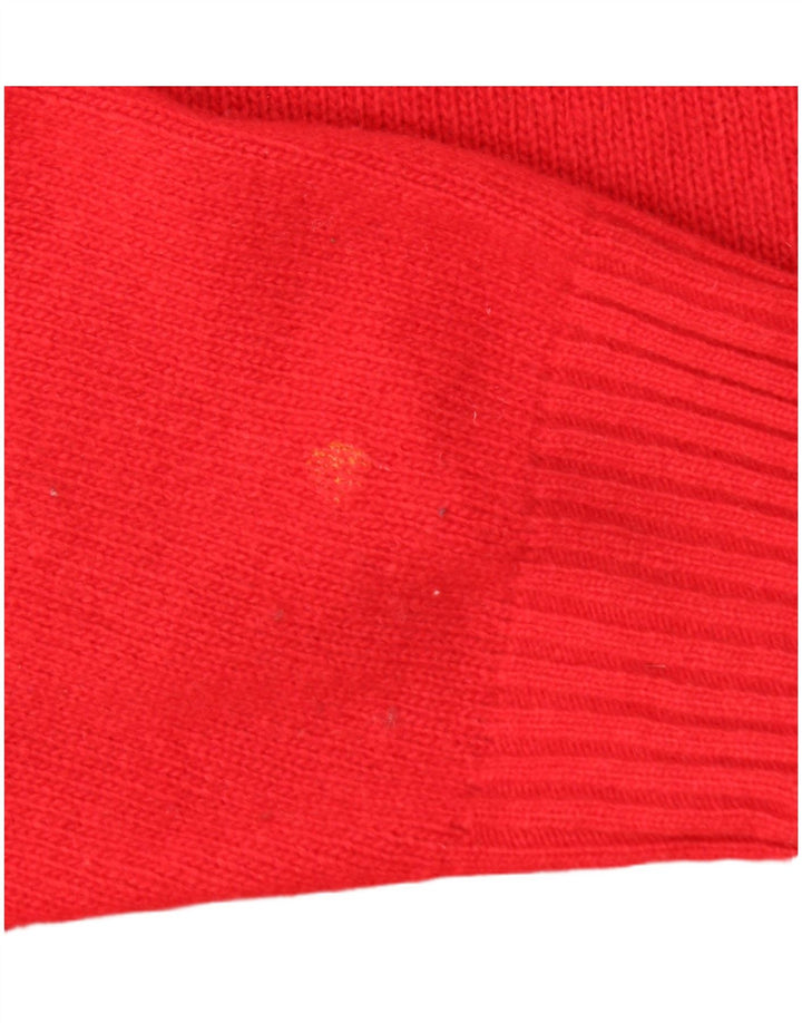 Sergio Tacchini - Jersey de cuello redondo para hombre, talla grande, lana roja