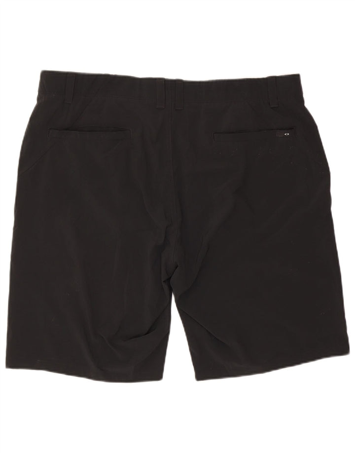 Oakley Pantalones cortos chinos de corte regular para hombre W40 XL Poliéster negro