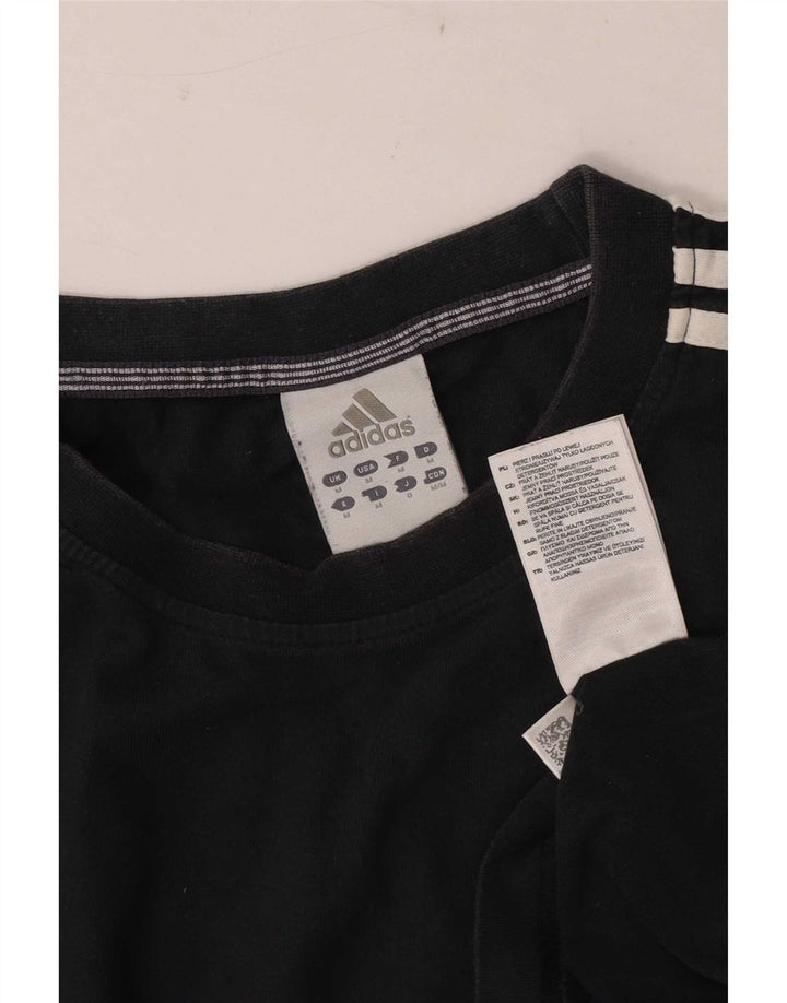 Adidas Hombre Top Manga Larga Medio Negro Algodón