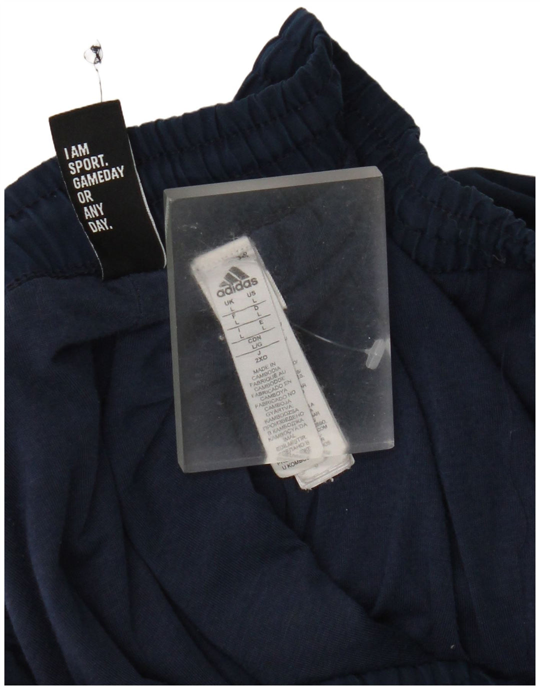 Adidas Hombre Pantalones De Chándal Joggers Grande Azul Marino Poliéster