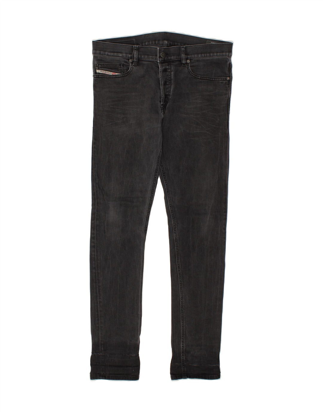 DIESEL Vaqueros slim para hombre W32 L32 Algodón negro