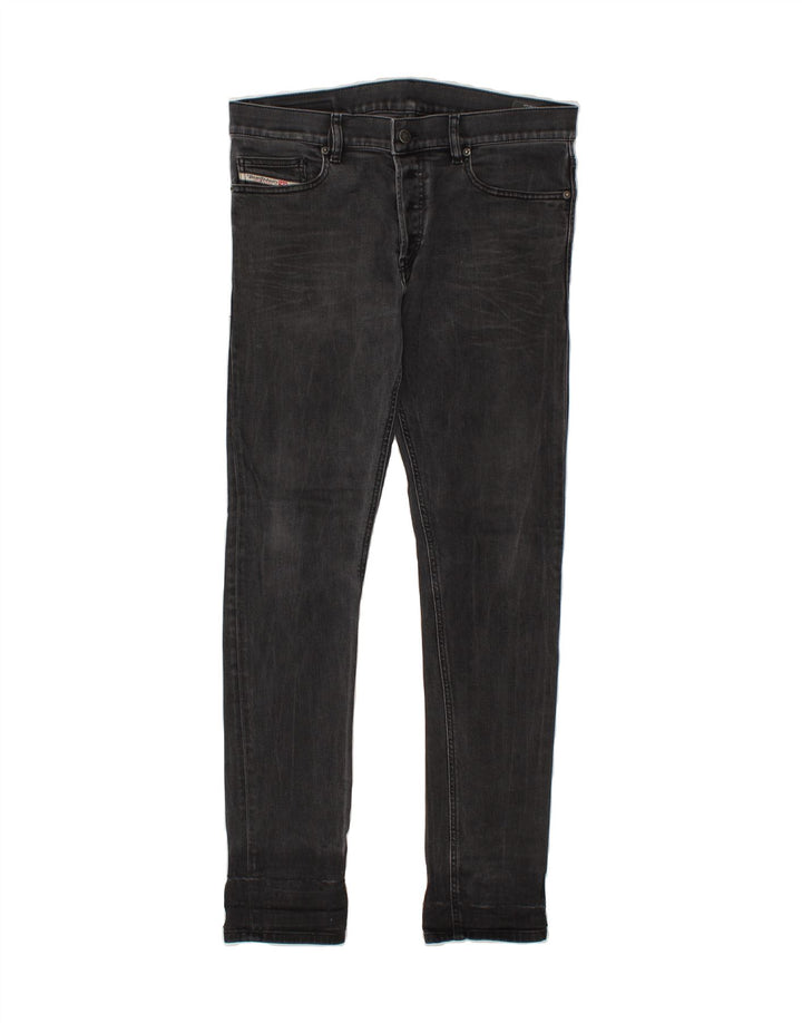 DIESEL Vaqueros slim para hombre W32 L32 Algodón negro