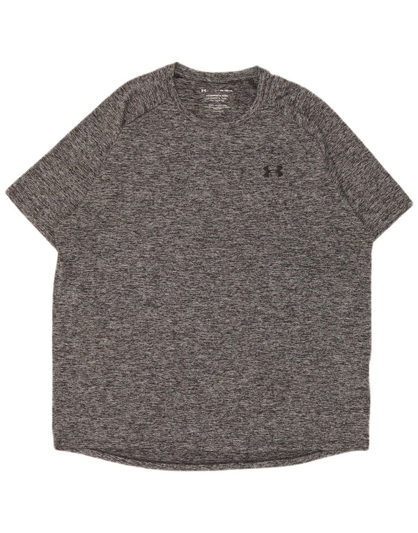 Under Armour Camiseta Heat Gear para hombre Top XL Poliéster moteado gris
