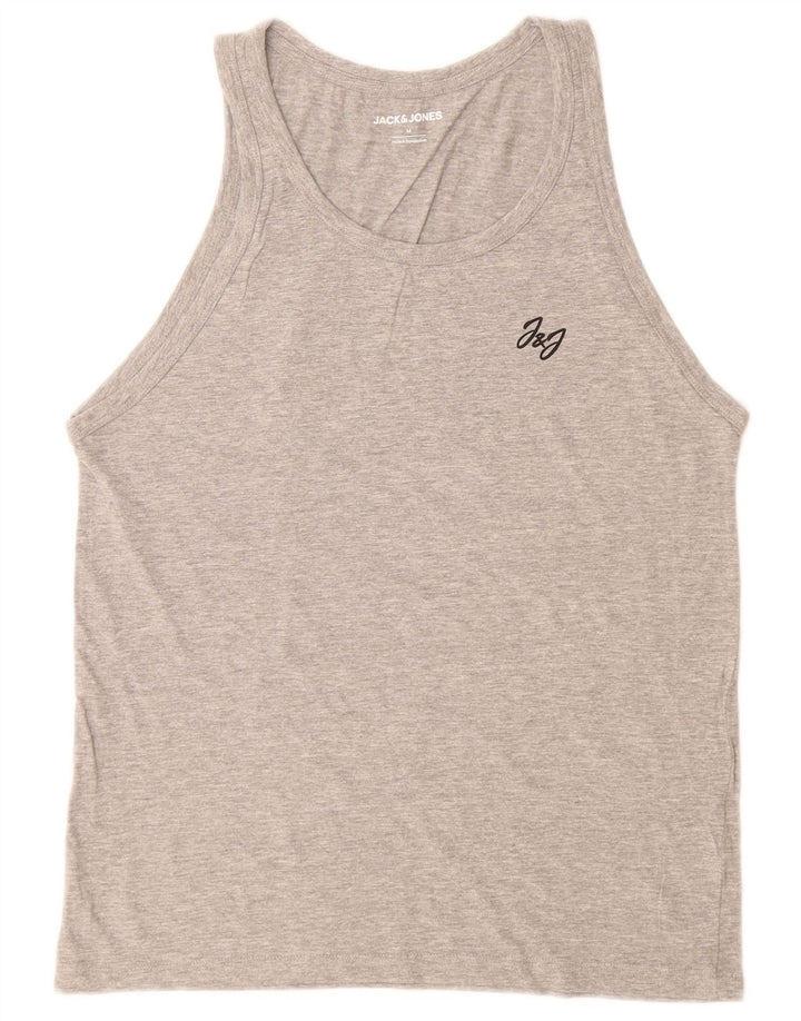 Jack & Jones Hombre Chaleco Top Algodón Gris Medio