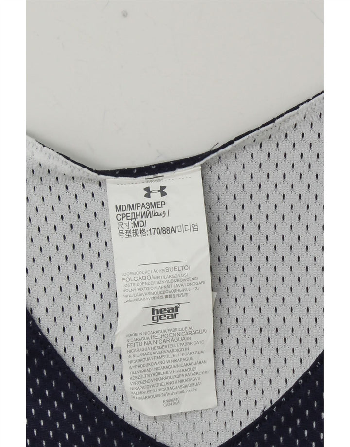 UNDER ARMOUR Camiseta sin mangas con gráfico de la NBA para hombre Poliéster azul marino mediano