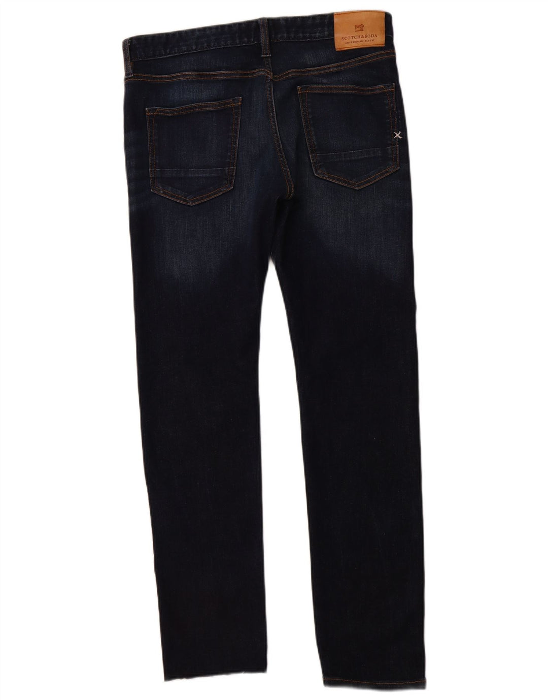 SCOTCH & SODA Vaqueros ajustados Ralston para hombre W31 L32 Algodón azul marino