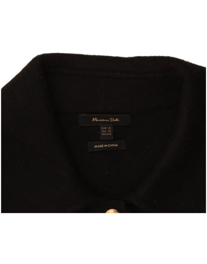 Massimo Dutti Chaqueta Bolero Corta Extragrande para Mujer UK 6 XS Negro