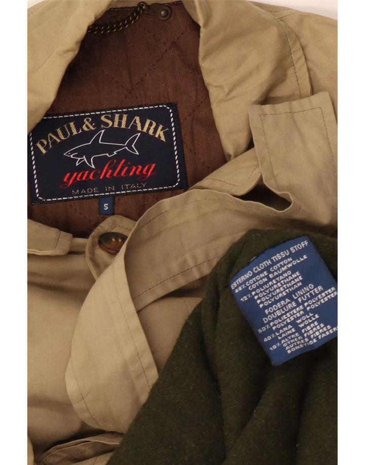 Paul & Shark Abrigo para hombre Reino Unido 36 Pequeño Algodón beige