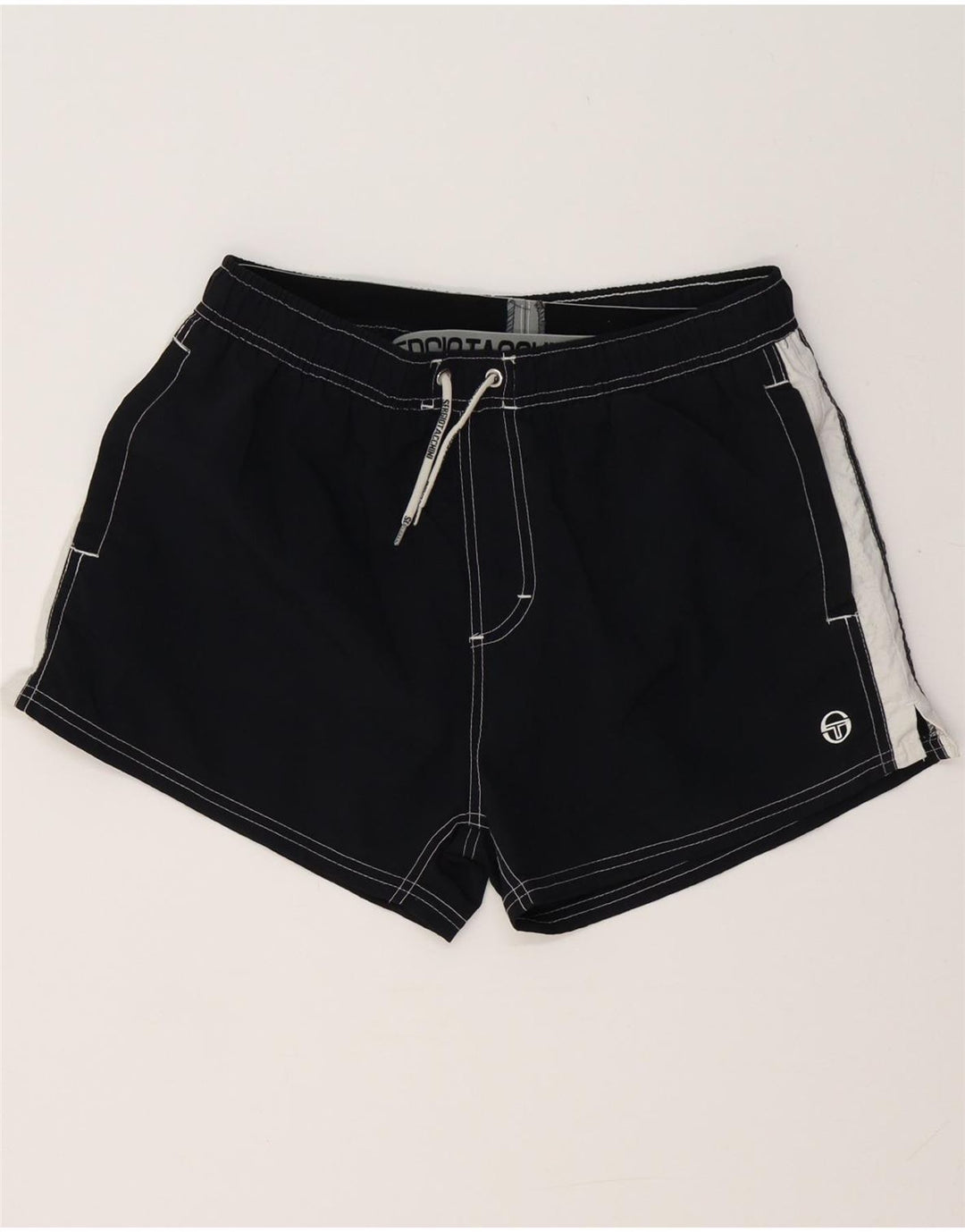 SERGIO TACCHINI Bañador tipo shorts para hombre Large Negro Colorblock Poliéster