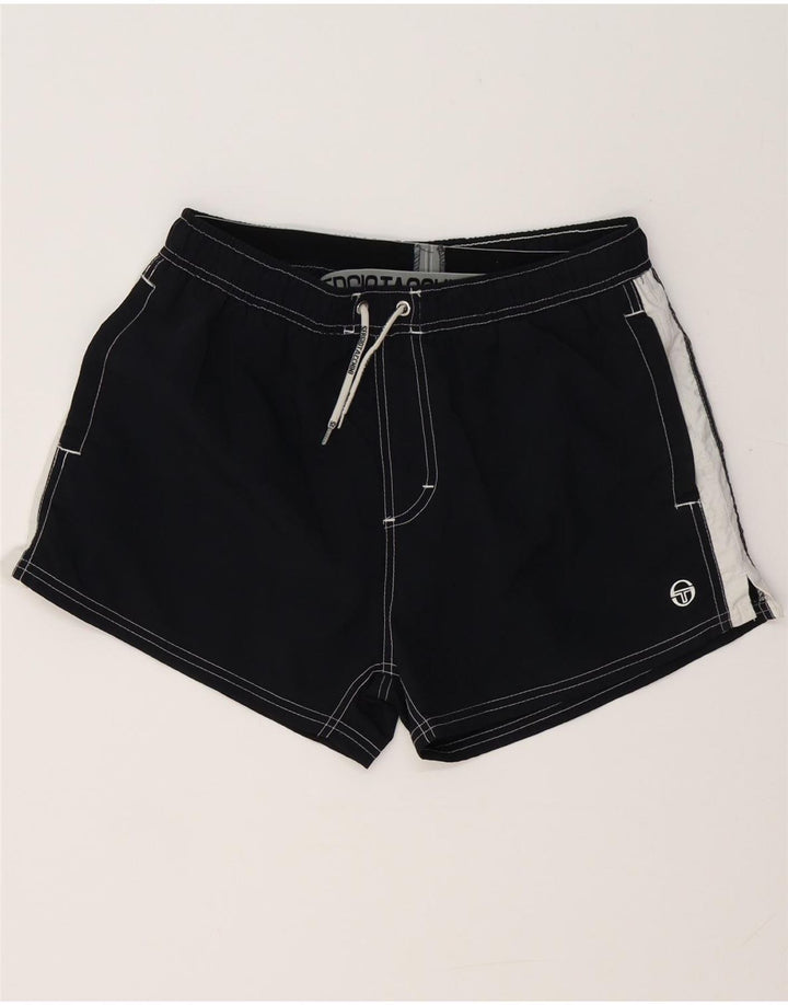 SERGIO TACCHINI Bañador tipo shorts para hombre Large Negro Colorblock Poliéster