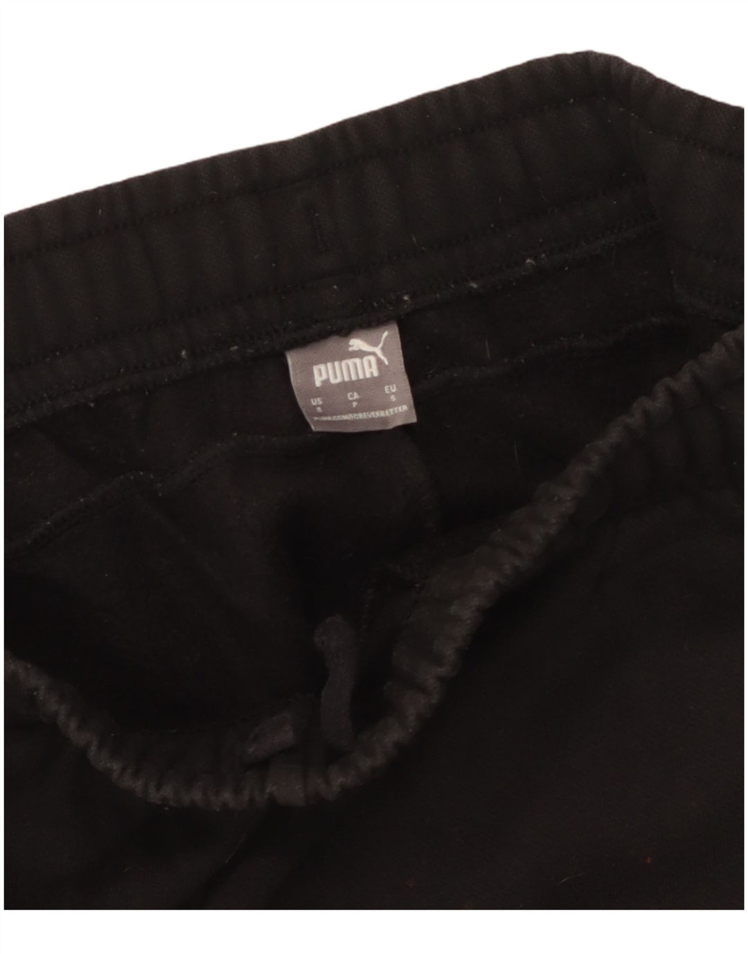 Puma Mujer Gráfico Chándal Pantalones Joggers UK 10 Small Negro