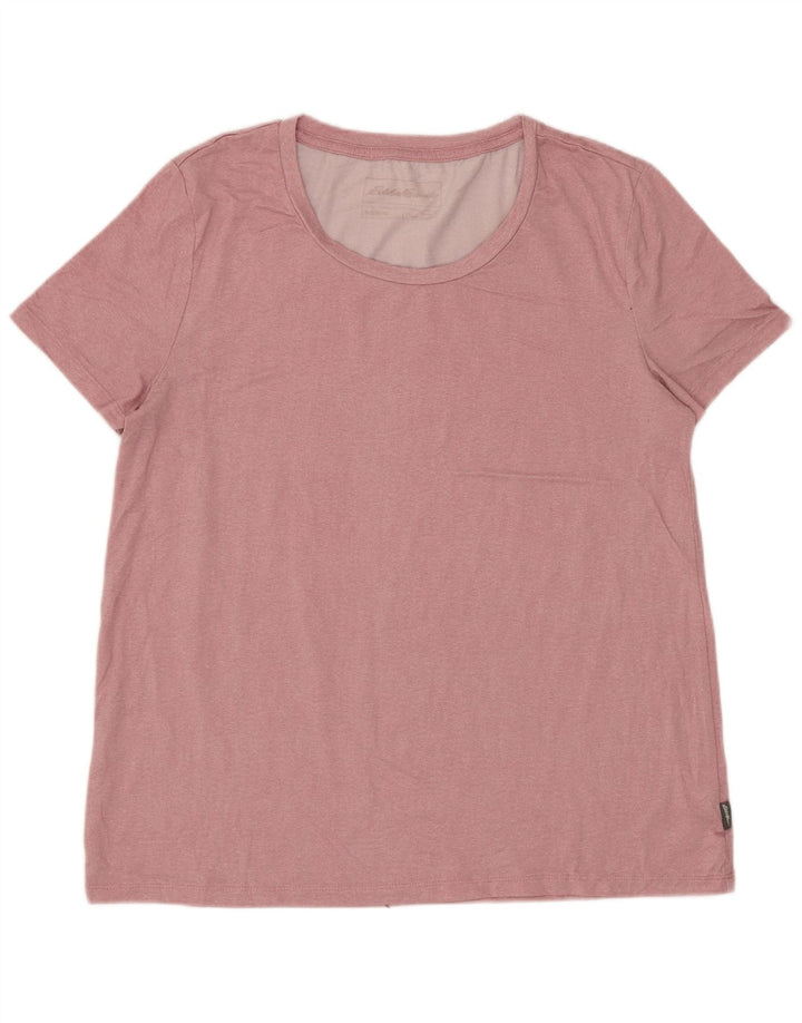 EDDIE BAUER Camiseta para mujer Top UK 10 Small Pink Poliéster