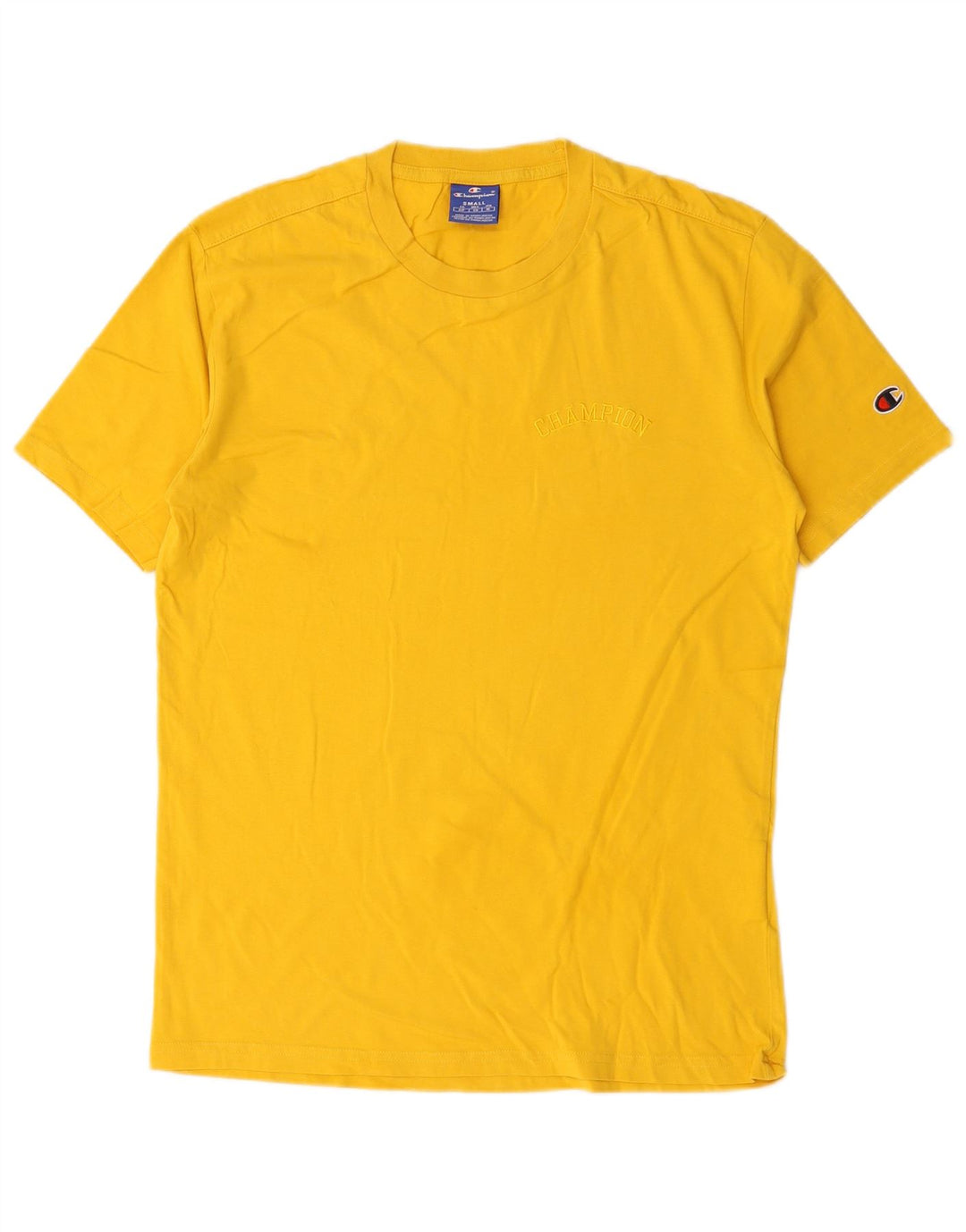 Champion Camiseta Hombre Top Small Amarillo Algodón