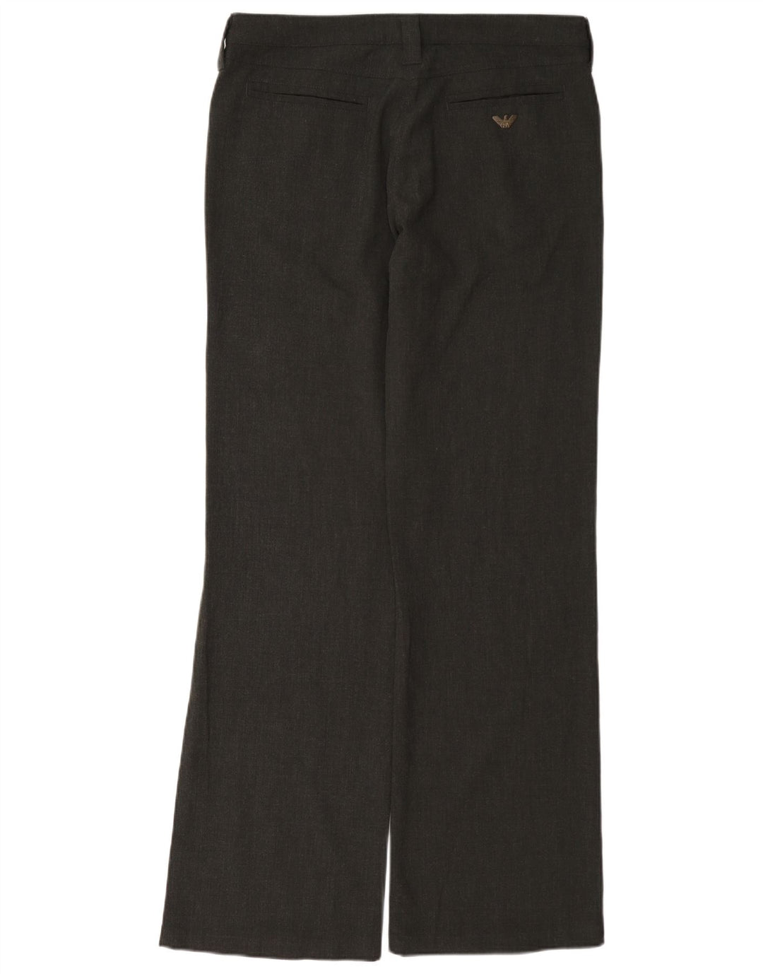 Armani Mujer Pantalón Casual Bootcut W30 L33 Poliéster Gris