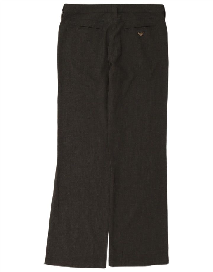 Armani Mujer Pantalón Casual Bootcut W30 L33 Poliéster Gris