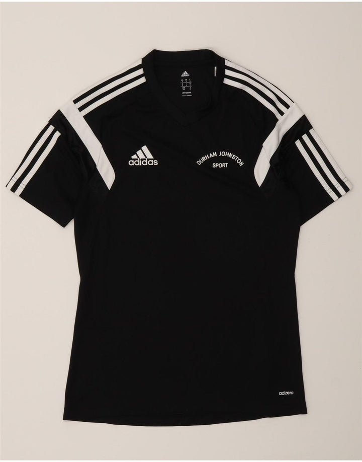 Adidas Durham Graphic T-Shirt Top Pequeño Negro Colorblock Poliéster