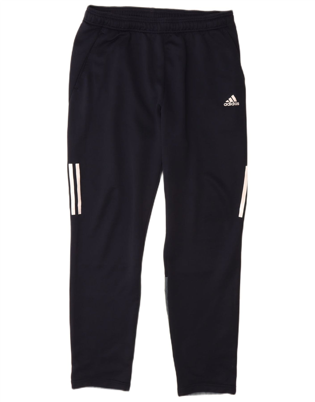 Adidas - Pantalón de chándal para hombre, talla grande, azul marino, color block, poliéster