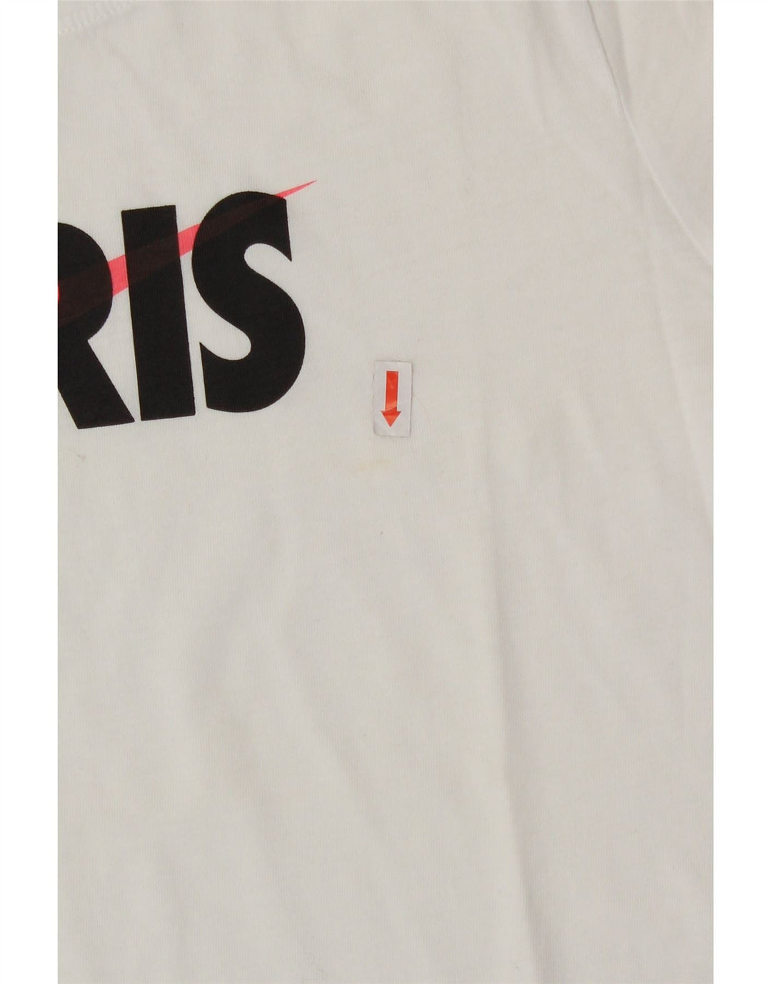 NIKE Womens Paris Graphic T-Shirt Top UK 10 Small White Vintage Nike and Second-Hand Nike from Messina Hembry 